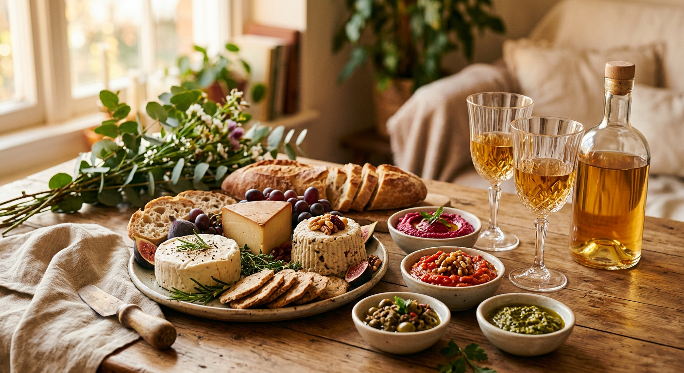 Afbeelding bij De ultieme vegan borrelgids: van kaasvervangers tot spreads