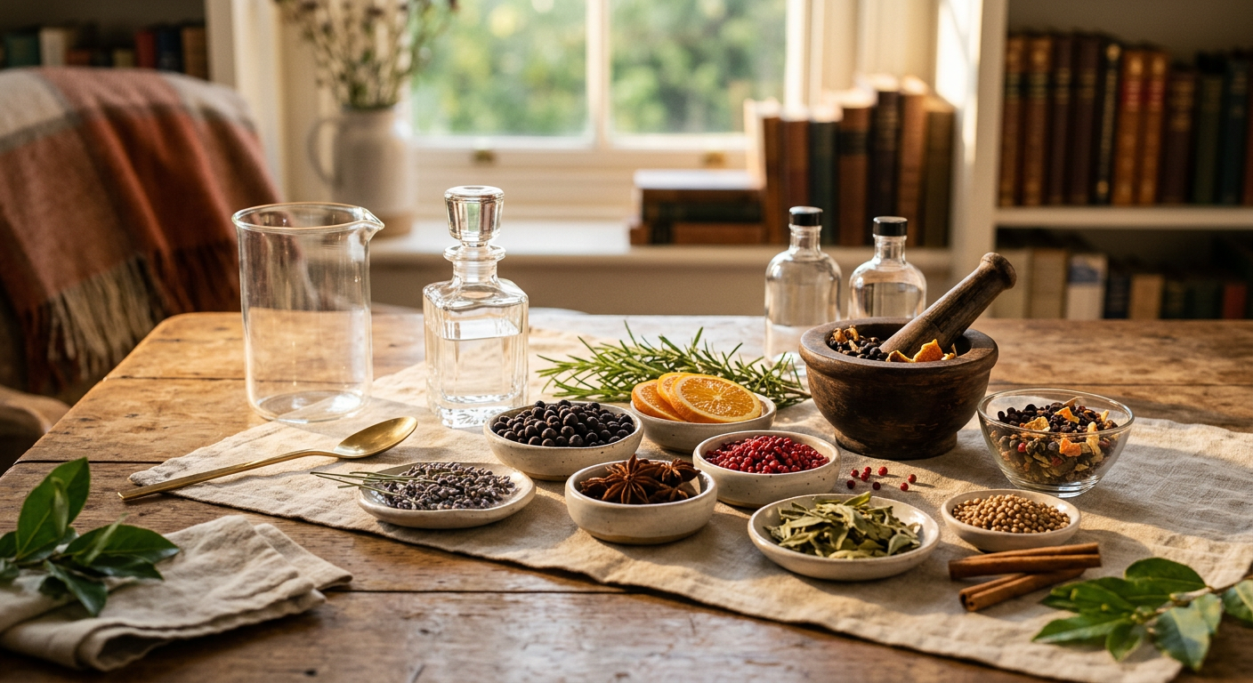 Afbeelding bij Gin botanicals combineren: Creëer je eigen unieke smaakprofiel