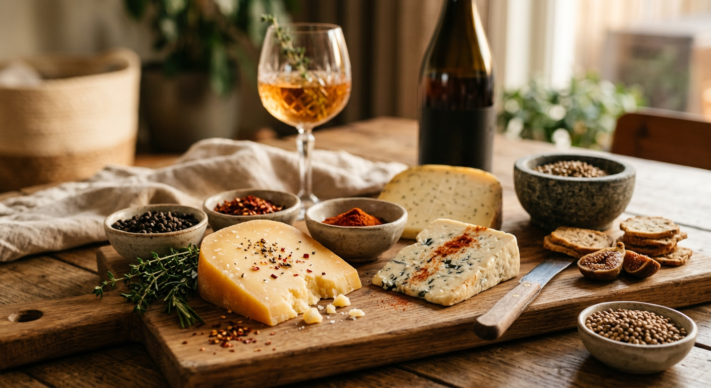 Afbeelding bij Kaas en specerijen: onverwachte smaakexplosies voor je borrel