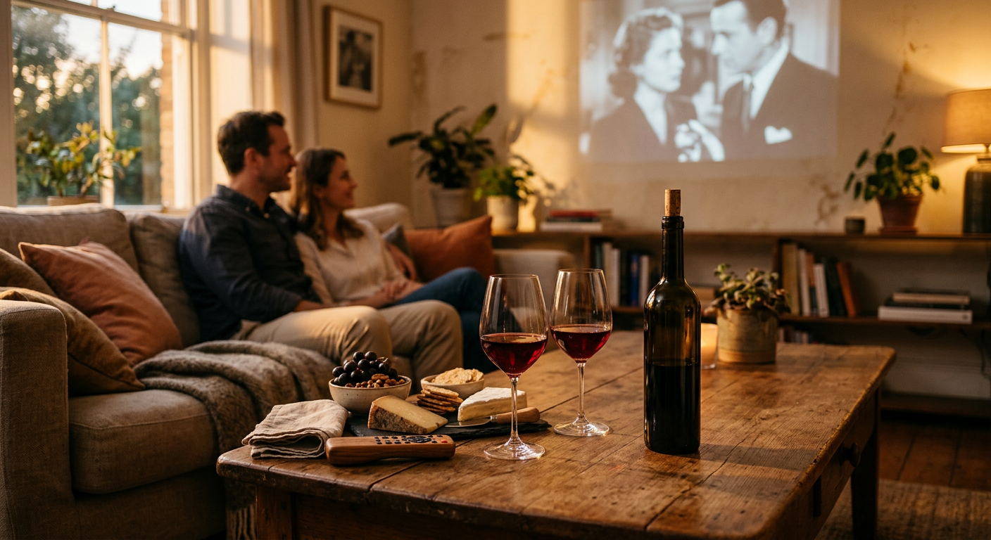 Afbeelding bij Wijn en filmavond: perfecte combinaties voor een gezellige avond